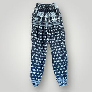 Kamana Elephant Print Harem Pants